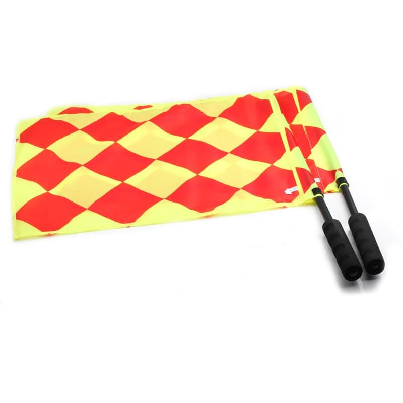 Bandeira De Árbitro De Futebol Com Bolsa De Transporte / Bandeiras Para Equipamentos De Árbitro / Sideline Para Jogo De