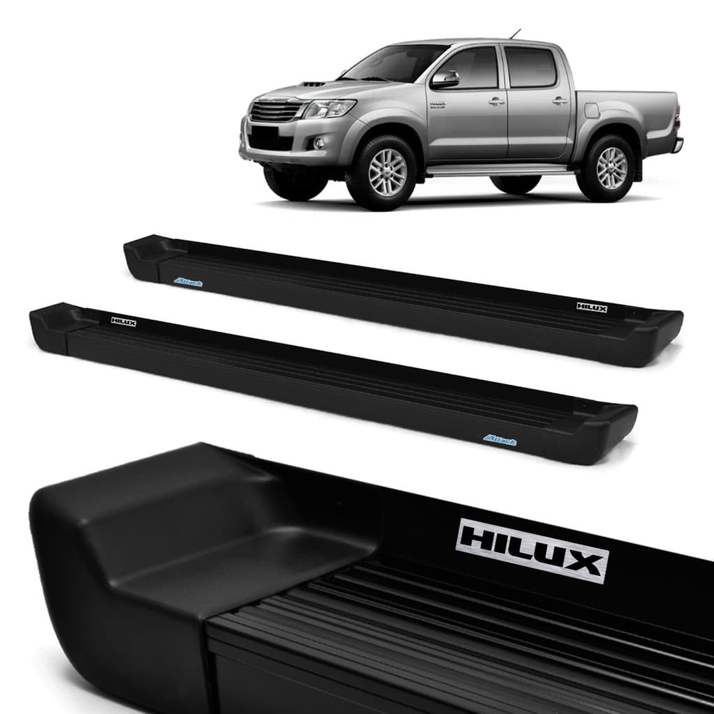 Estribo Prime Hilux 2005/2015 Cabine Dupla Preto