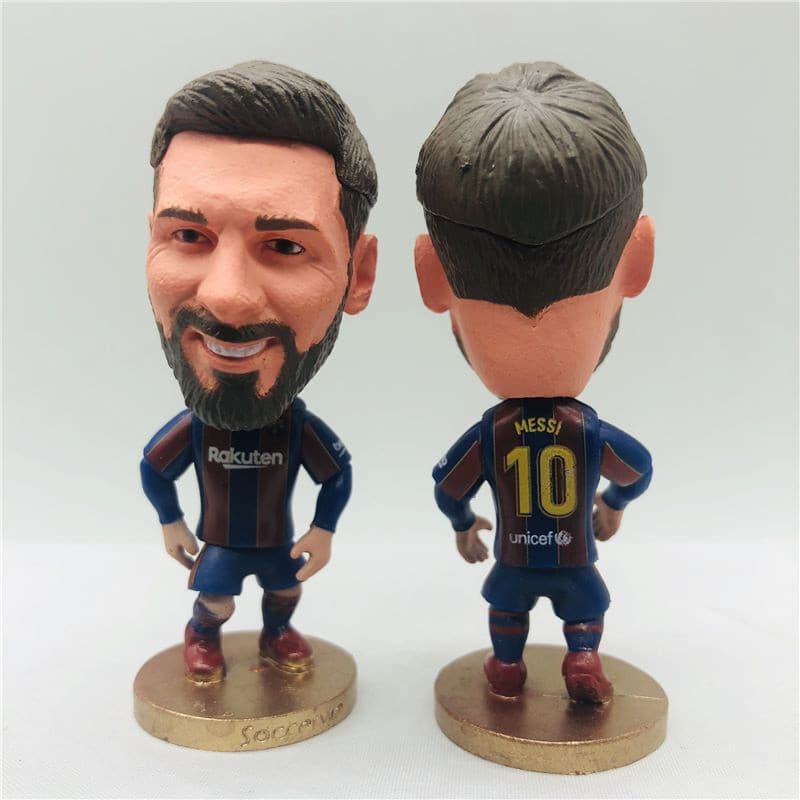 FC Barcelona, Paris Football, Figura do Messi, Neymar, Mbappé, Navas, Cavani, Figura de Torcedor