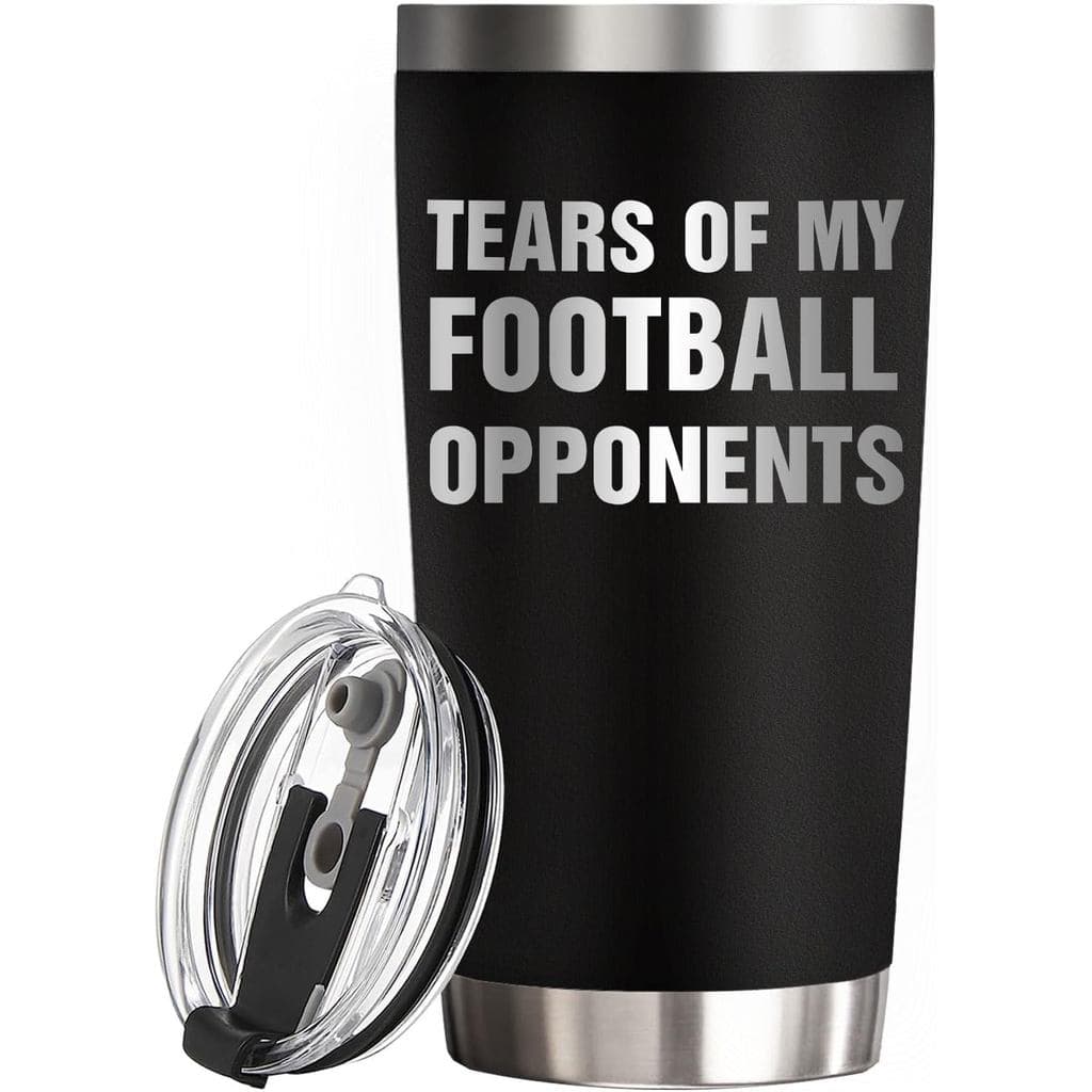 Presentes para Homens - Lágrimas dos Meus Oponentes - Copo Térmico de 20oz para Jogadores e Amantes (Preto)