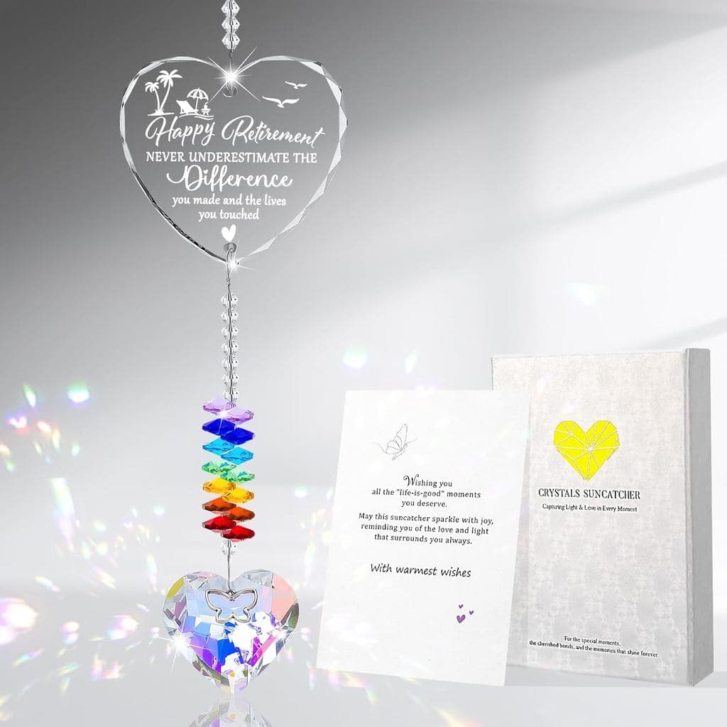 Presente de Aposentadoria: Apanhador de Sol de Cristal, Presentes de Aposentadoria para Mulheres e Homens, Presentes par