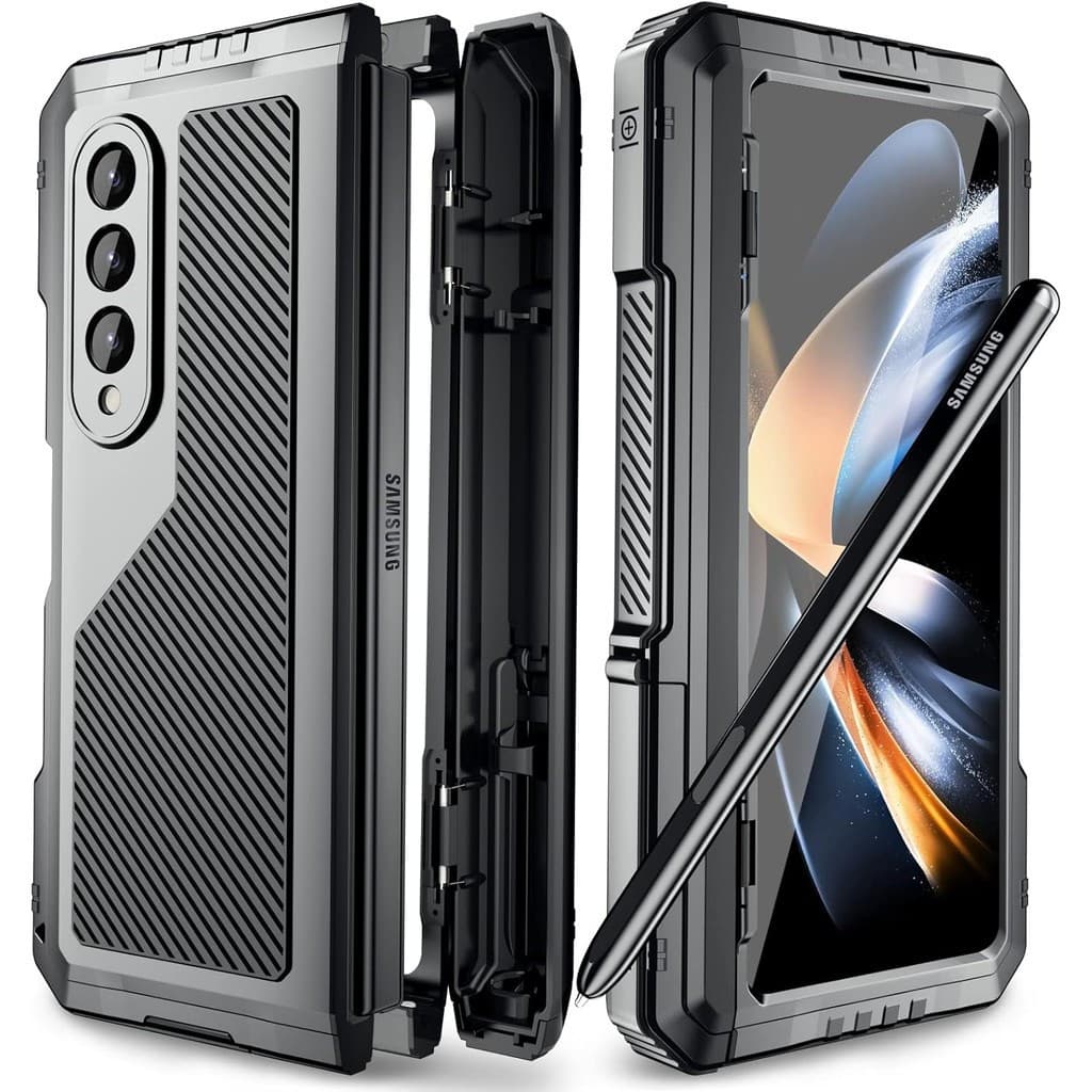 Capa Protetora Militar Resistente para Samsung Galaxy Z Fold 4 5 6 7, Capa à Prova de Choque para Todo o Corpo 8434