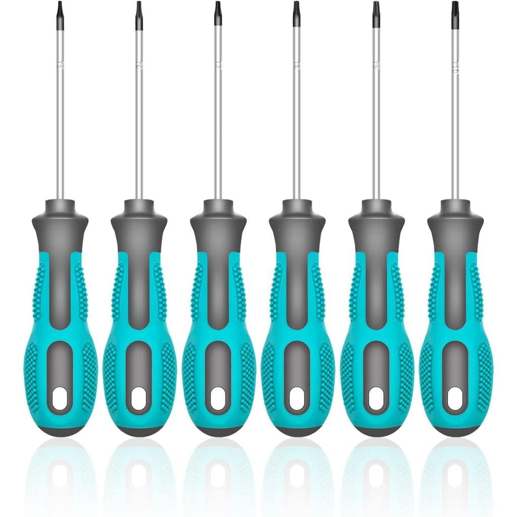Conjunto de Chaves de Fenda Torx, Conjunto de 6 Peças de Chaves de Fenda Torx Pequenas com T5, T6, T7, T8, T9, T10, Chav