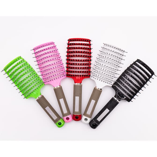 Penteado pente estilo pente massagem pente doméstico Anti-estático pente estilo cabeça meridiano grande curvado dentes l