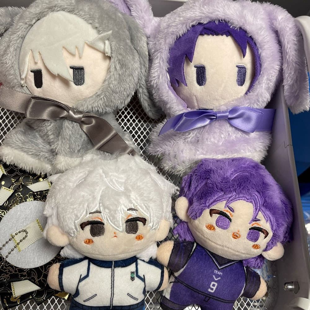 Anime Bloqueio Azul Nagi Seishiro Michael Kaiser Chigiri Hyoma Boneca De Pelúcia 10CM Mini Algodão Pingente Decorar