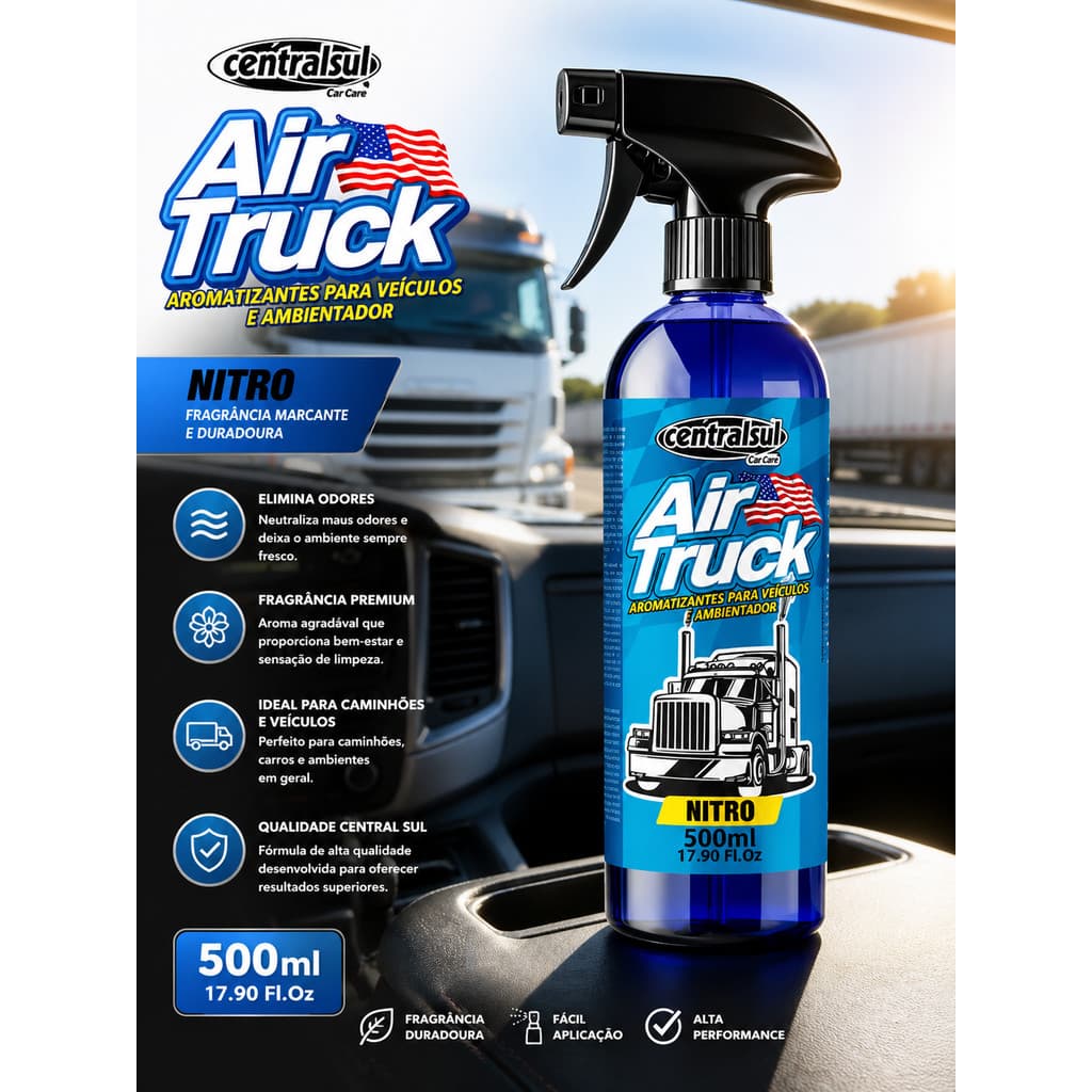 Aromatizante de Carro Air Truck Nitro 500 ML Central Sul