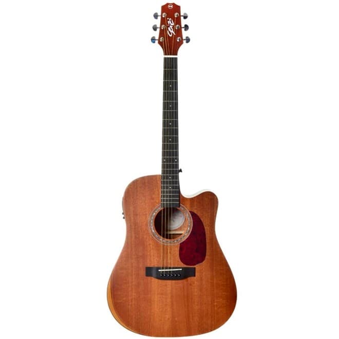 VIOLAO SEIZI TOKYO FOLK NEO CUTAWAY SOLID TOP C/ BAG MAHOGANY SATIN
