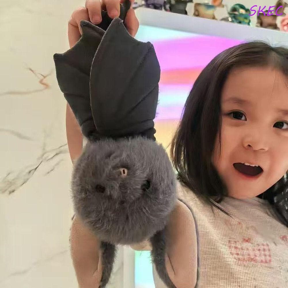 Bicho De Pelúcia De Morcego SKEC , Brinquedo Com Design Engraçado De 22 Cm , Macia Cinza De Desenho Animado