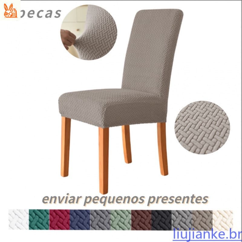 Kit 6 Cadeira Cobre Para Sala De Jantar, Tampa Flexível, Lavável Removível Protetor 025 2024