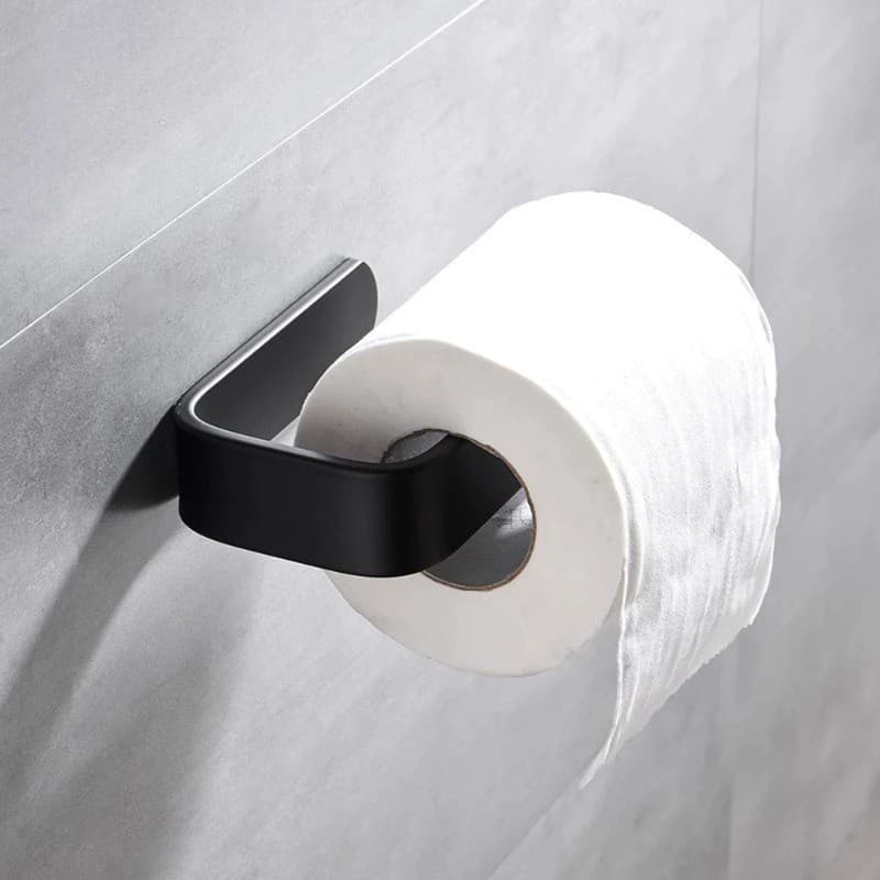 Suporte para Papel Higiênico, Instalação sem Furos, Design Moderno e Antiferrugem, Ideal para Banheiro