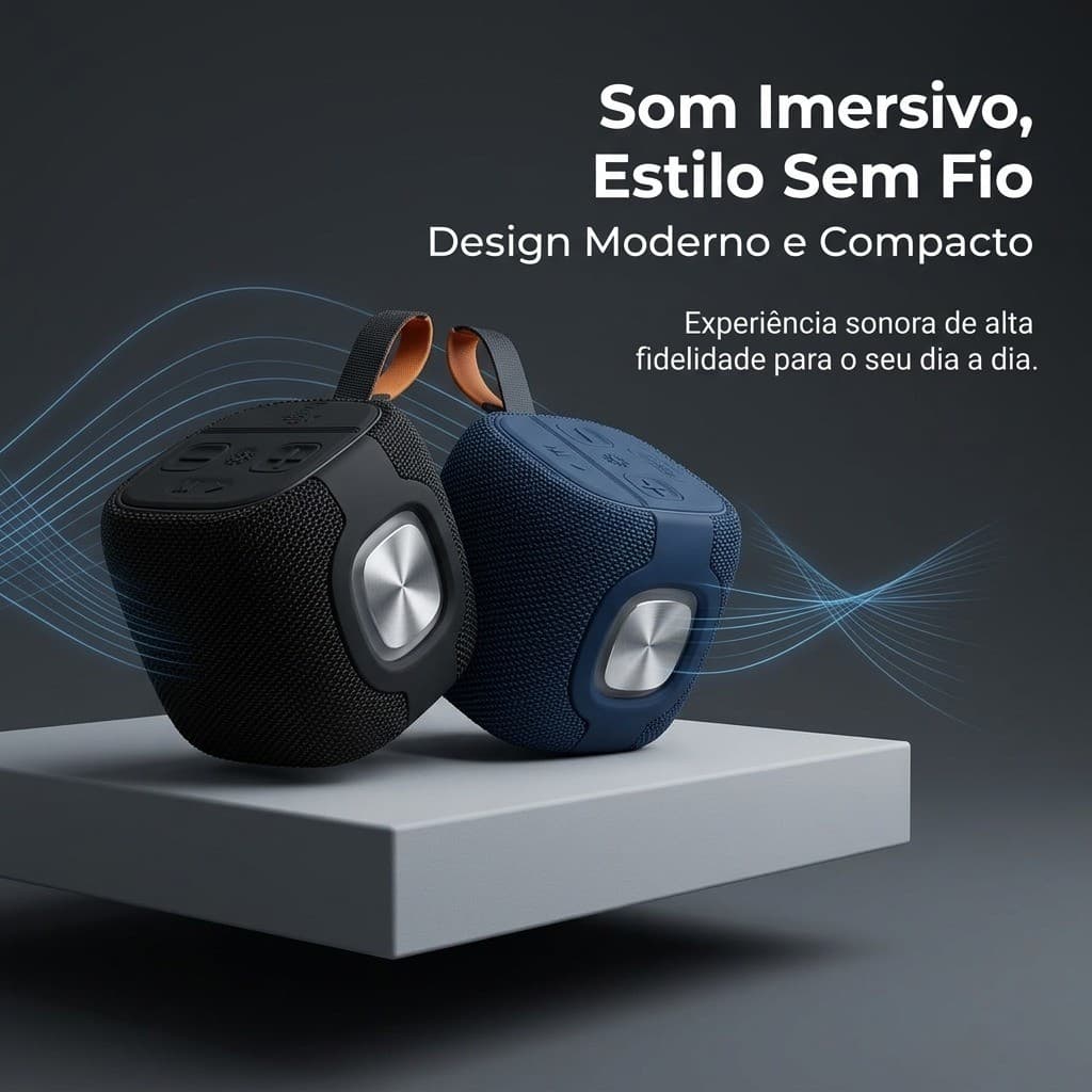 Caixa De Som Speaker Bluetooth RGB Portátil À Prova D'água IPX6