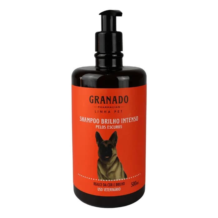 Shampoo Granado Pet Brilho Intenso Pelos Escuros 500ml