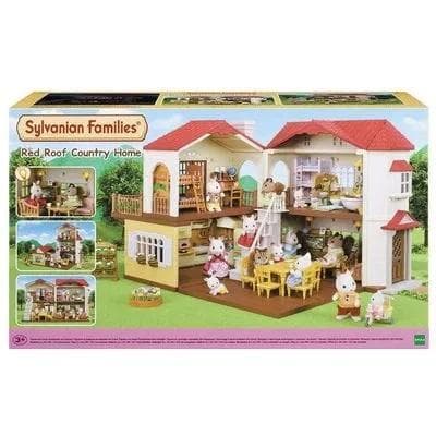 Sylvanian Familes Casa Telhado Vermelho com Luzes e Sotão Secreto 5708 Epoch