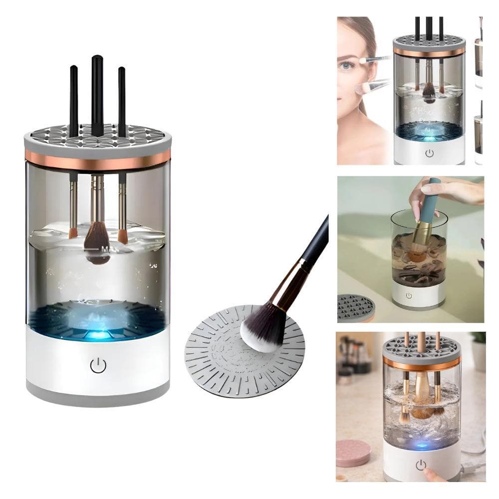 Maquina Limpador Pincel Eletrico Lava Seca Pinceis Limpeza Maquiagem Multiuso Automatica 3 Em 1 Usb Recarregavel
