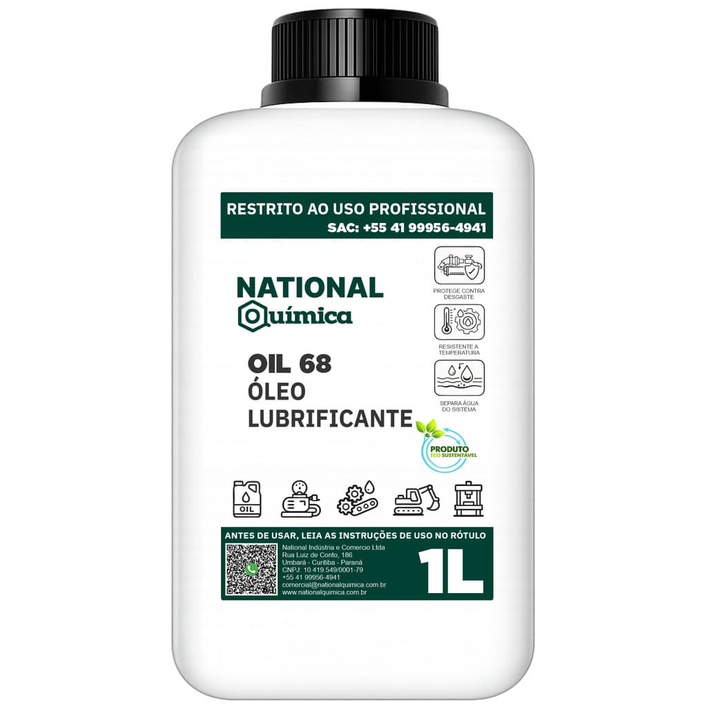 Lubrificante ISO VG 68 1 L Oil 68 National Química