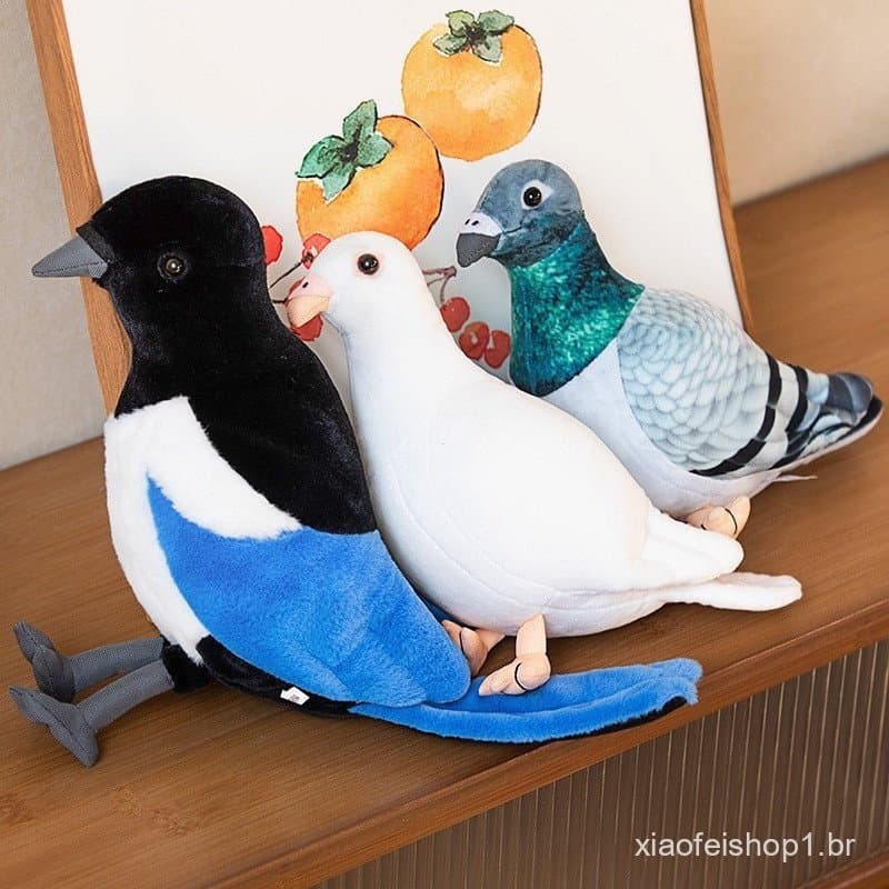 Presente De Natal Simulação Boneca De Pelúcia De Pombo Brinquedo Da Paz