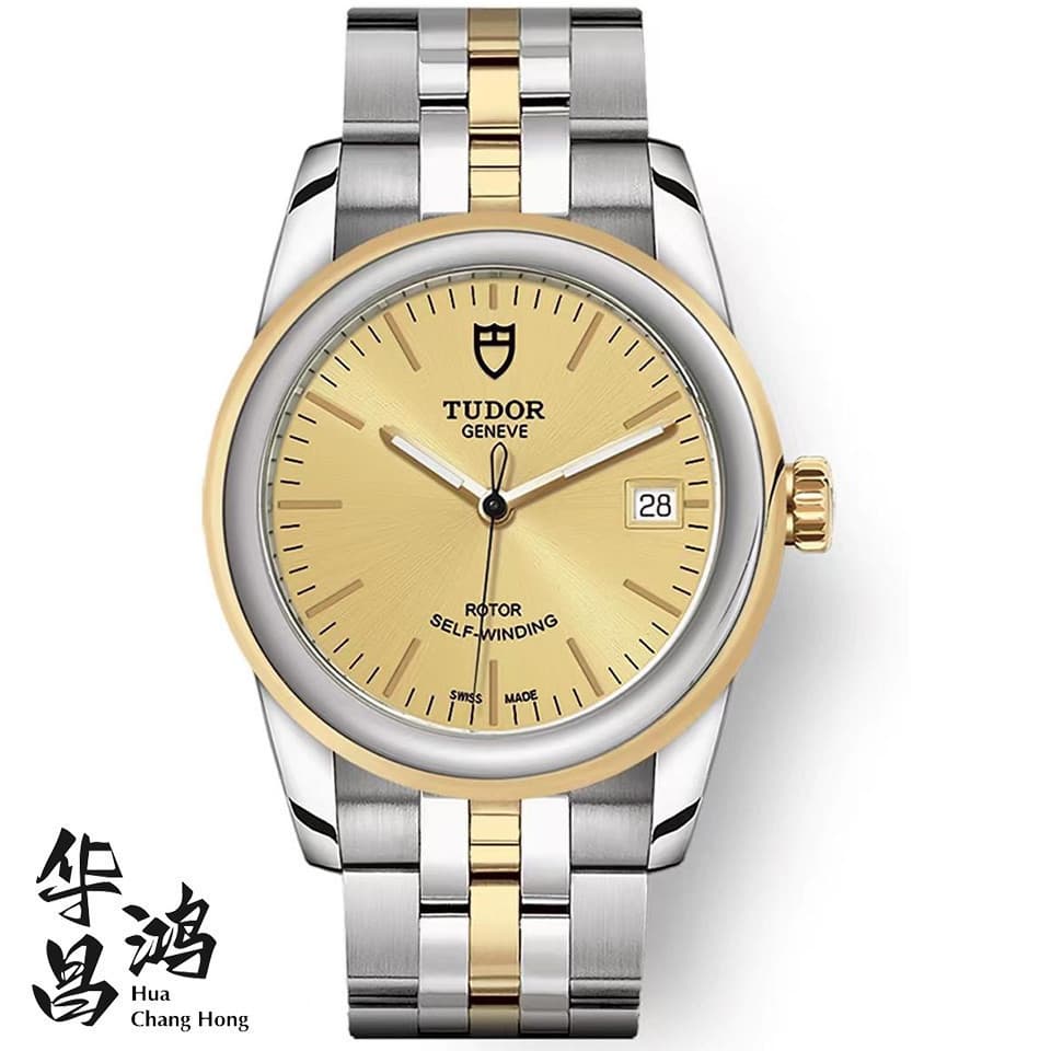 Tudor Tudor Tudor Série Aço Inoxidável/18k Ouro Relógio Mecânico Automático Masculino m55003-0005