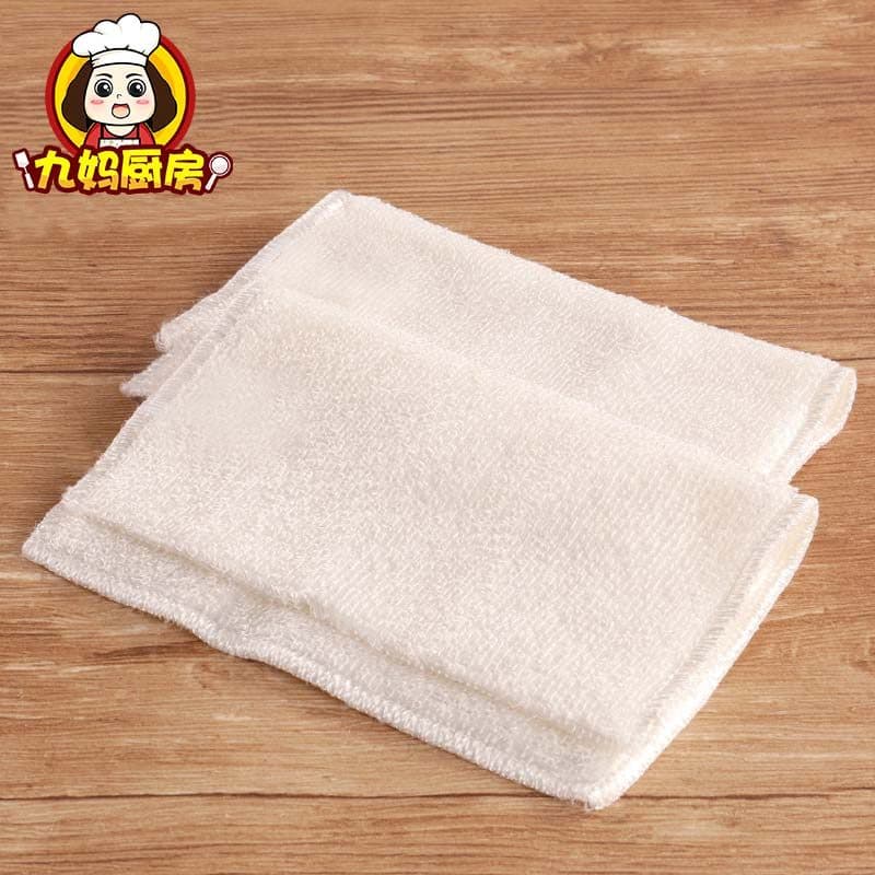 Panela antiaderente coreana, pano de prato dedicado, camada dupla, fibra de bambu, toalha de prato, limpeza doméstica