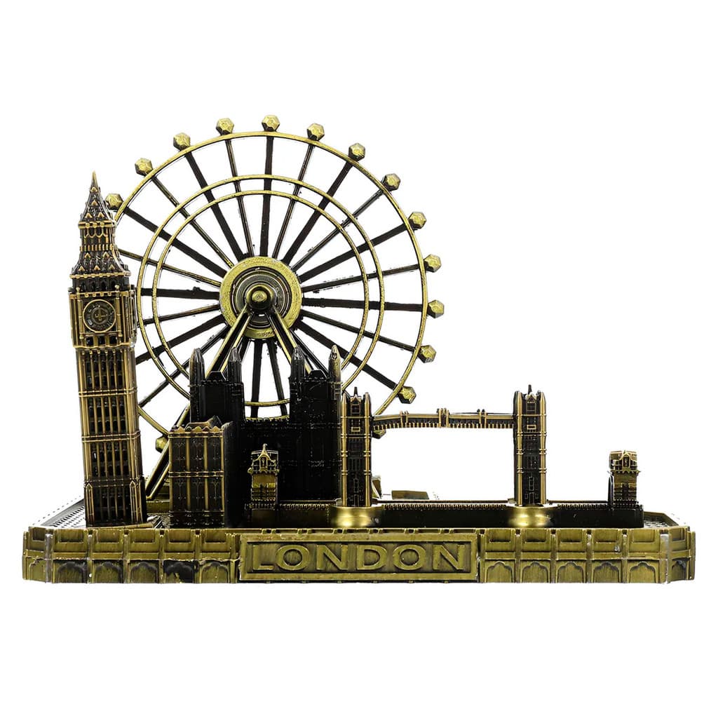 Decoraçao Cidade Londres Escultura Arquitetonica London City Mesa Estante Escrivaninha Casa
