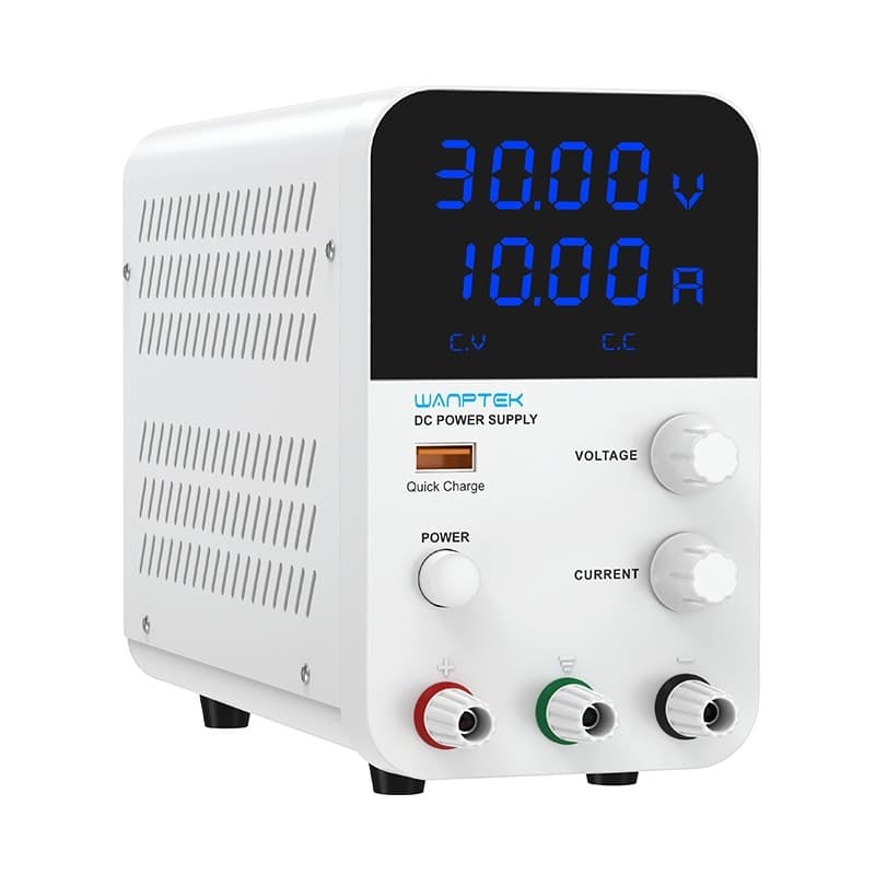 Fonte de Bancada Wanptek GPS3010D 30V 10A 300W Branco