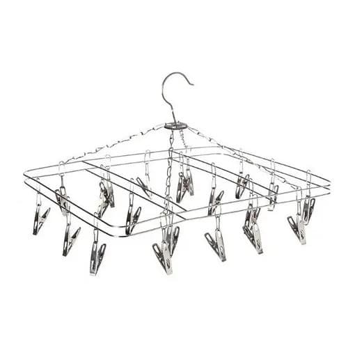 Varal Retratil Portatil Roupa Intima Calcinha Meia Cueca Top Cor Inox