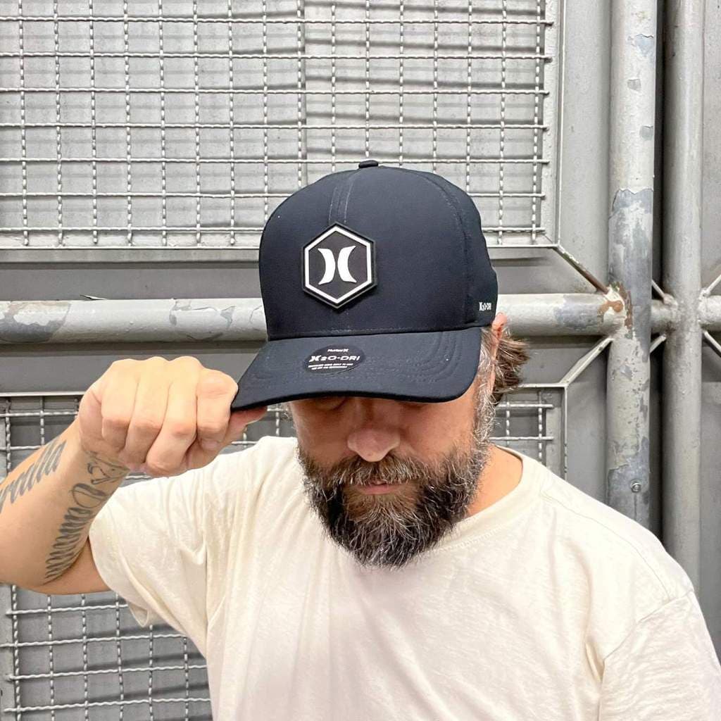 Boné Hurley Snapback Hexa H2O-DRI Preto