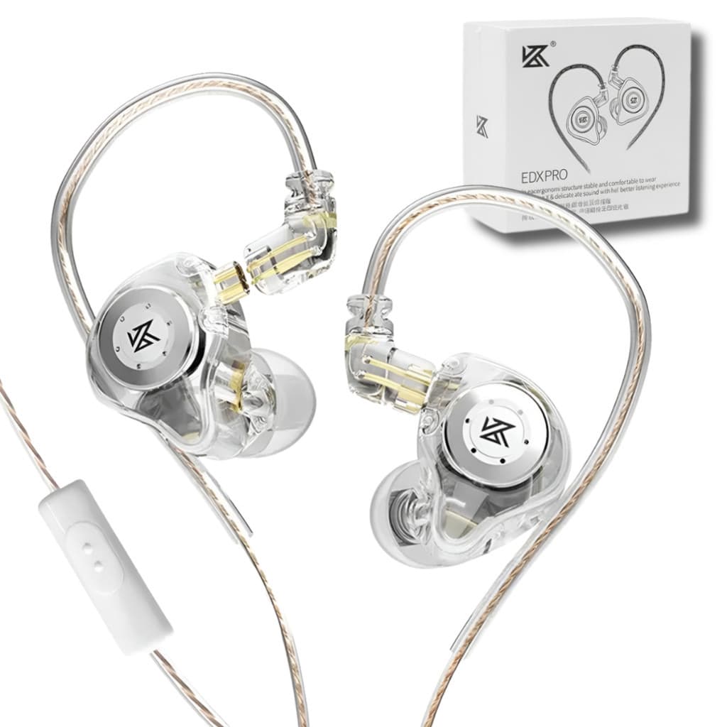 Fone de Ouvido KZ EDX Pro Original In-Ear Profissional Gamer Driver 10mm Som HiFi
