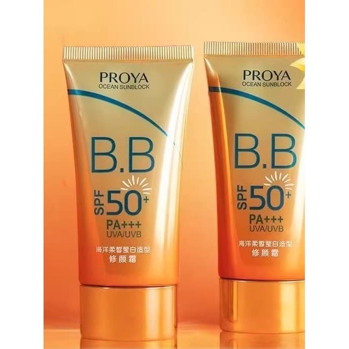 Polaya protetor solar feminino oceano macio clareamento estilo reparação creme Anti-ultravioleta isolamento corretivo hi
