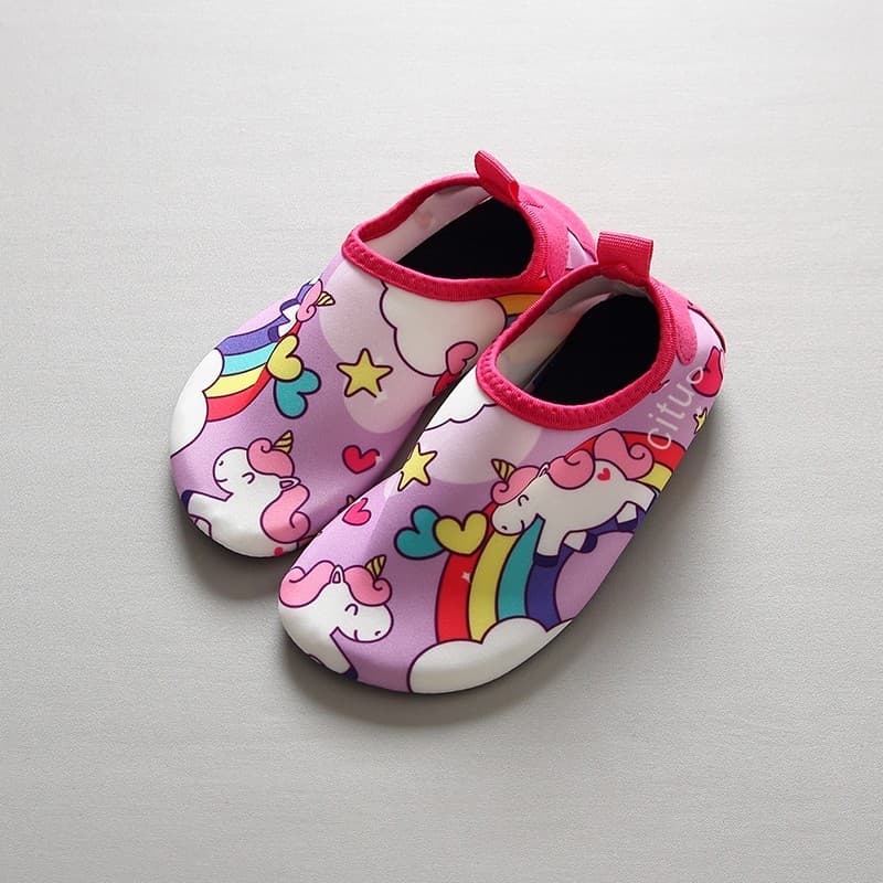 Coreia coreano fã crianças praia sapatos de natação meninas crianças antiderrapante ensino precoce sapatos de caminhada