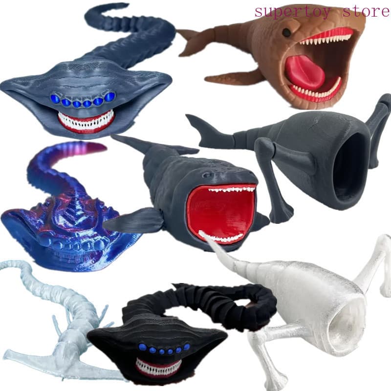 El Gran Maja Toy 3D-Impresso The Bloop Sea Monster Toys Eater Articulado Pode Ser Movido Para Presente De Aniversário De