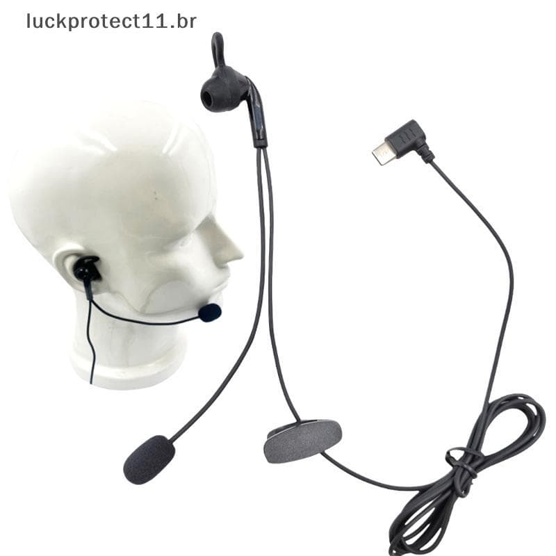 LTBR 1 Peça Para V6 Pro V4C Plus Q8 F6 V7 Juiz Orelha Inte Fone De Ouvido Tipo-C Interface Árbitro Fones Intra-Auricular