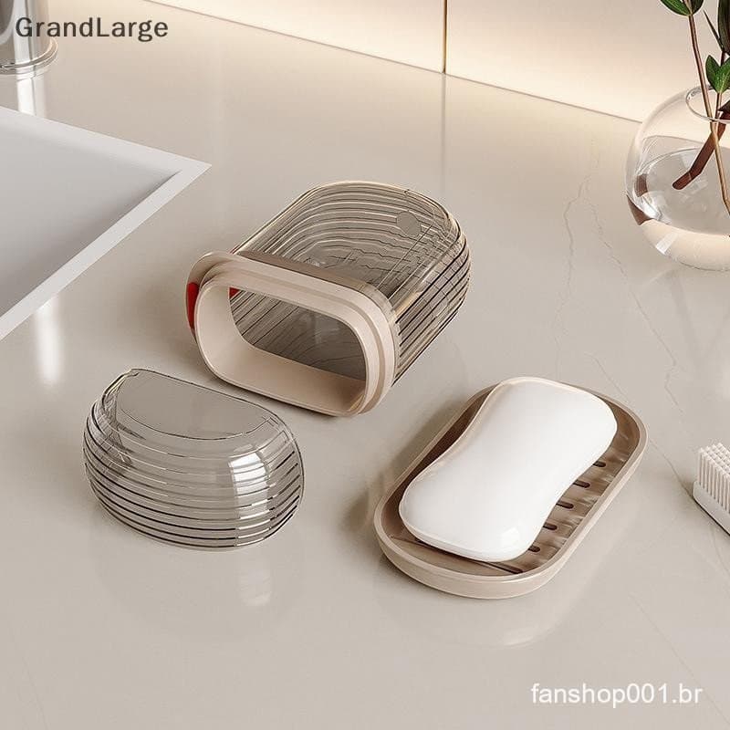 [GrandLarge] Saboneteira De Viagem Com Drenagem De Água Suprimentos De Banheiro Gadgets Portáteis Para Suporte Acessório