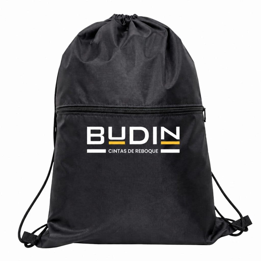 Bolsa para Cinta de Reboque Budin | Sacochila Nylon Resistente Automotiva - Preta