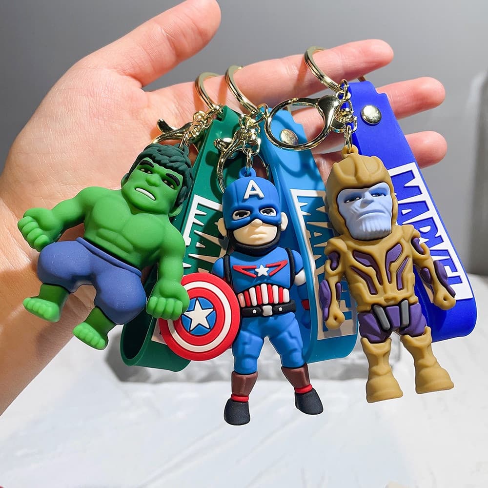 Chaveiro Marvel Avengers Spider Man Captain America Iron Man Spider-Man Thanos Black Panther Hulk Thor Chaveiro Feminino
