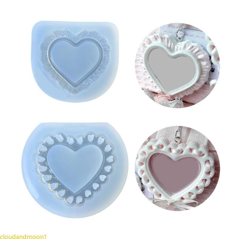 cloudandmoon Molde De Artesanato De Silicone De Fácil Liberação Para Pingente De Chaveiro De Resina E Criações Decorativ