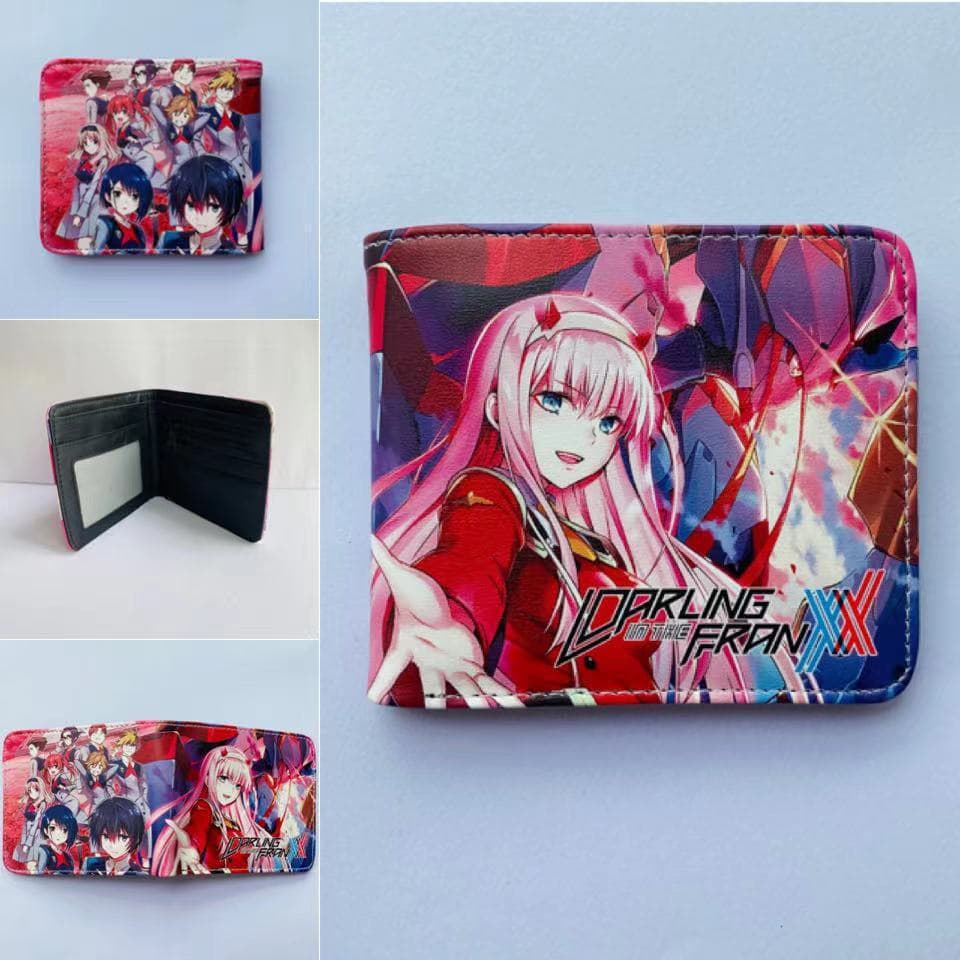 R ROUC Coin Purse PU Carteira Prometida Neverland Seleção Neon Genesis Evangelion Carteira