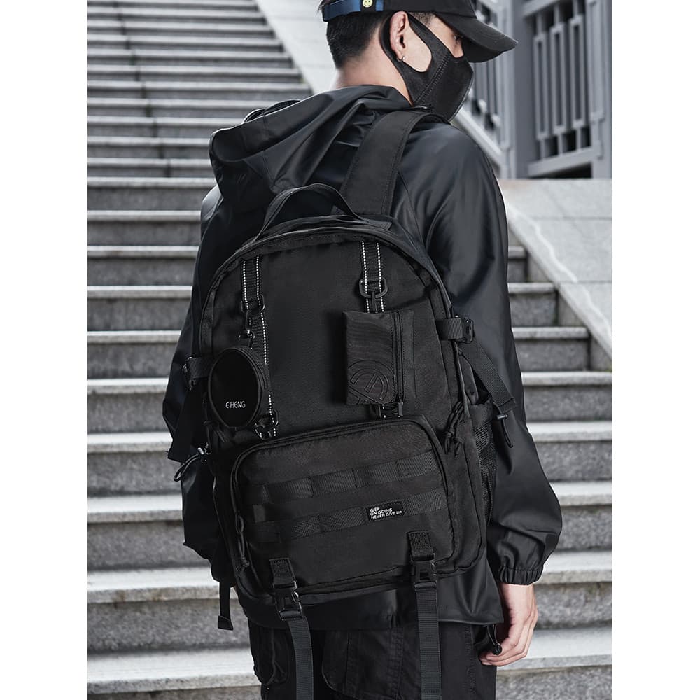 Mochila masculina Street Wear funcional lazer ao ar livre viagem computador montanhismo mochila grande capacidade estuda