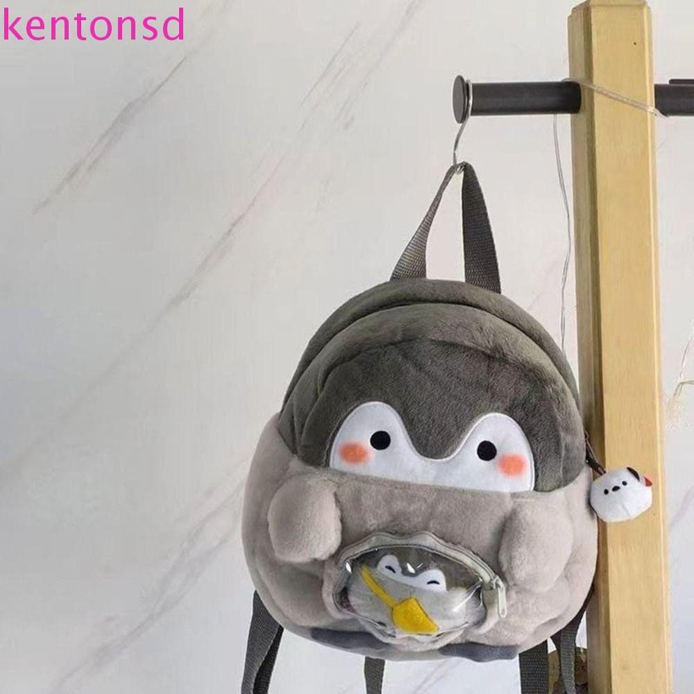 Mochila De Pinguim De Pelúcia KENTONSD , Transparente Com Pingente De Bolsa De Boneca De Desenho Animado , Escolar Infan