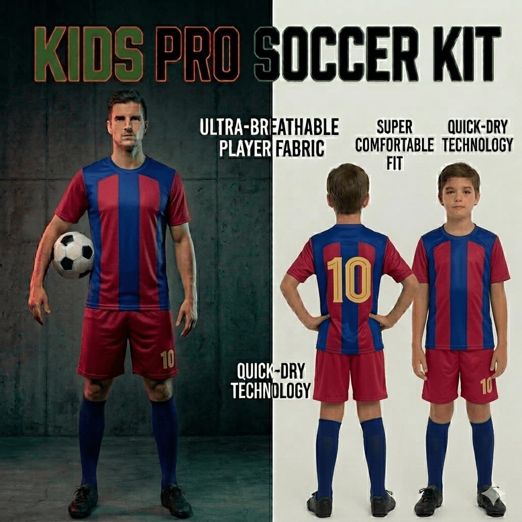 Kit Infantil Esportivo Camisa Short Para Crianças Menino
