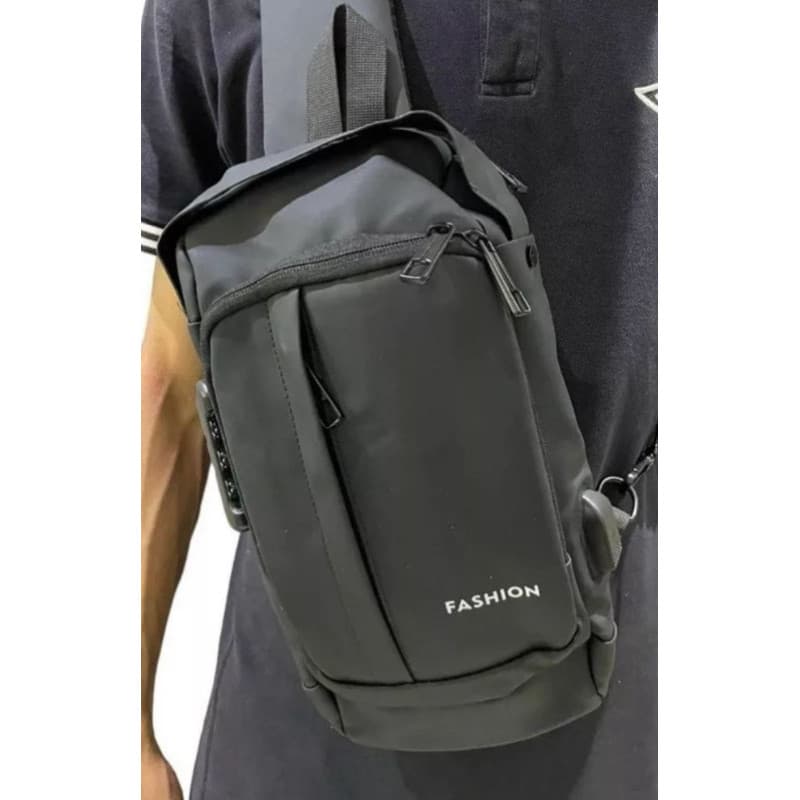 Bolsa Transversal Masculina Antifurto Impermeável Compacta Moderna Porta Celular