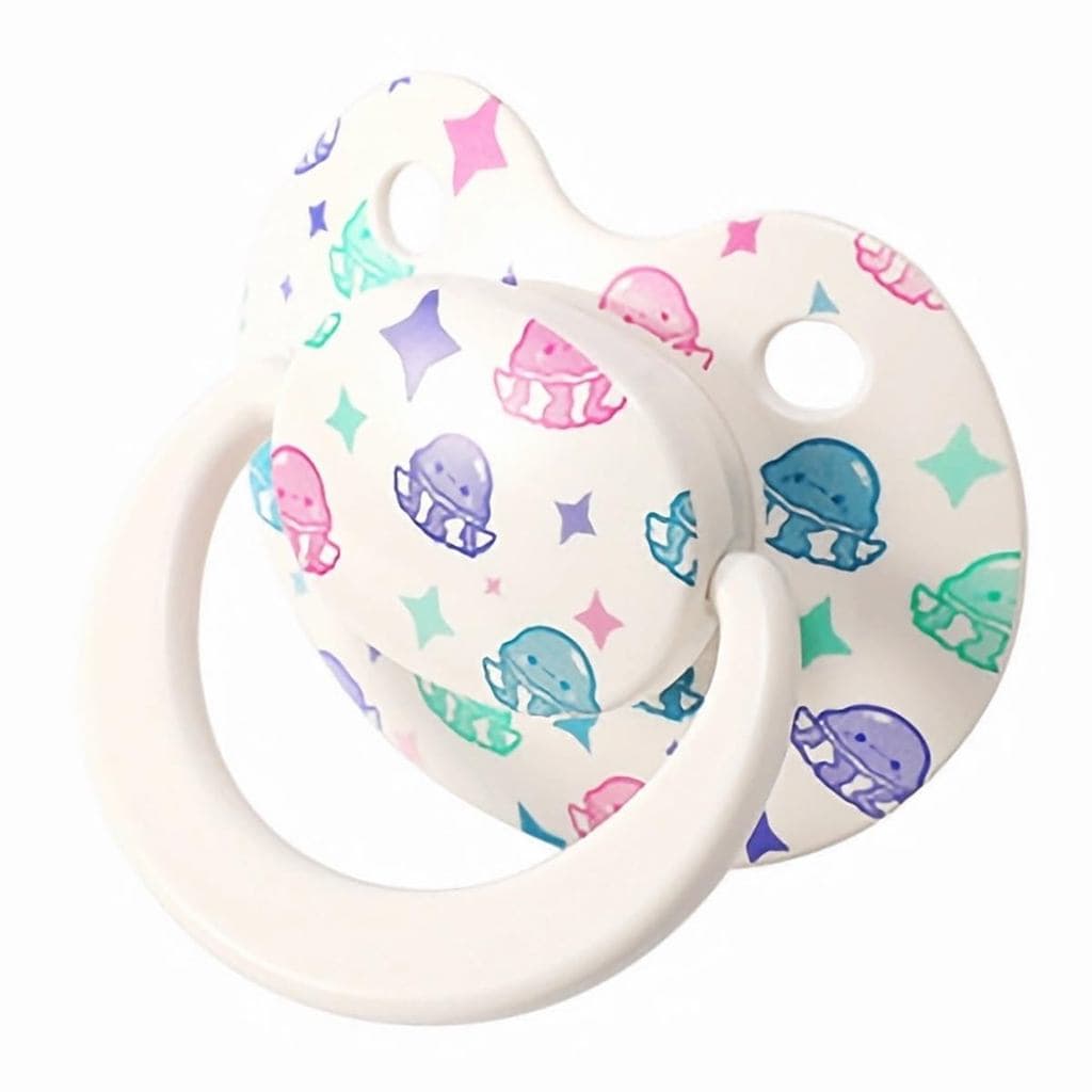Chupeta de Silicone para Adultos: Chupeta Grande para Ansiedade - Chupeta com Alça em Forma de Borboleta