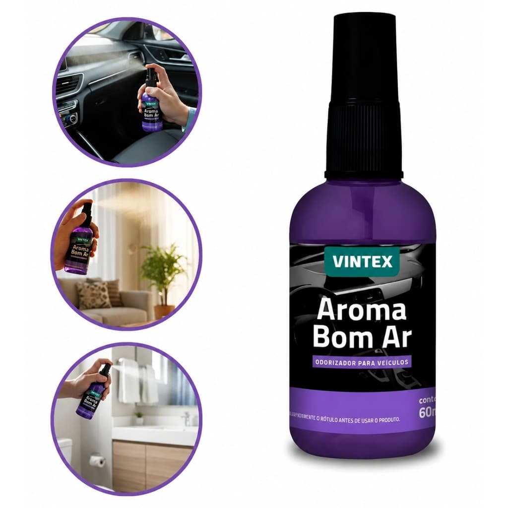 Aromatizante Cheirinho Odorizador Bom Ar 60ml Vintex