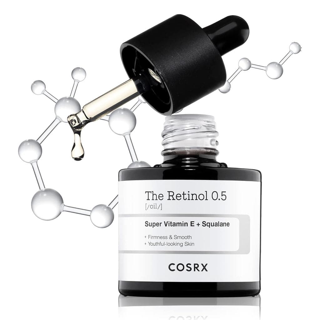 Óleo de Retinol 0,5% COSRX, Sérum Antienvelhecimento com Tratamento de Retinóide 0,5% para o Rosto, Reduz Rugas e Linhas
