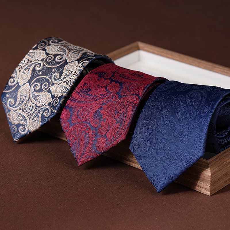 Gravata Elegante Com Padrão paisley Para Noivos , Fácil De Usar , Unissex , Adequada Uso formal De Negócios , Acessório
