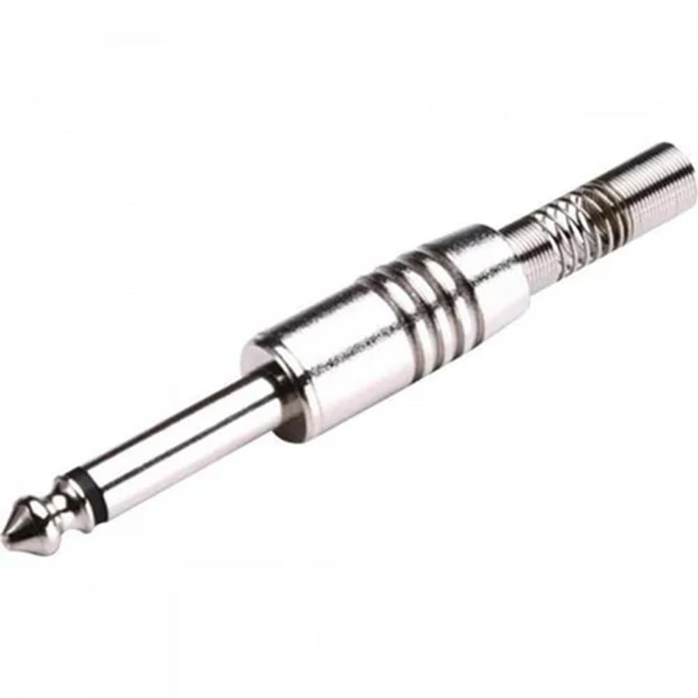 Plug P10 Mono Metal Guitarra Violão Baixo Mesa de Som