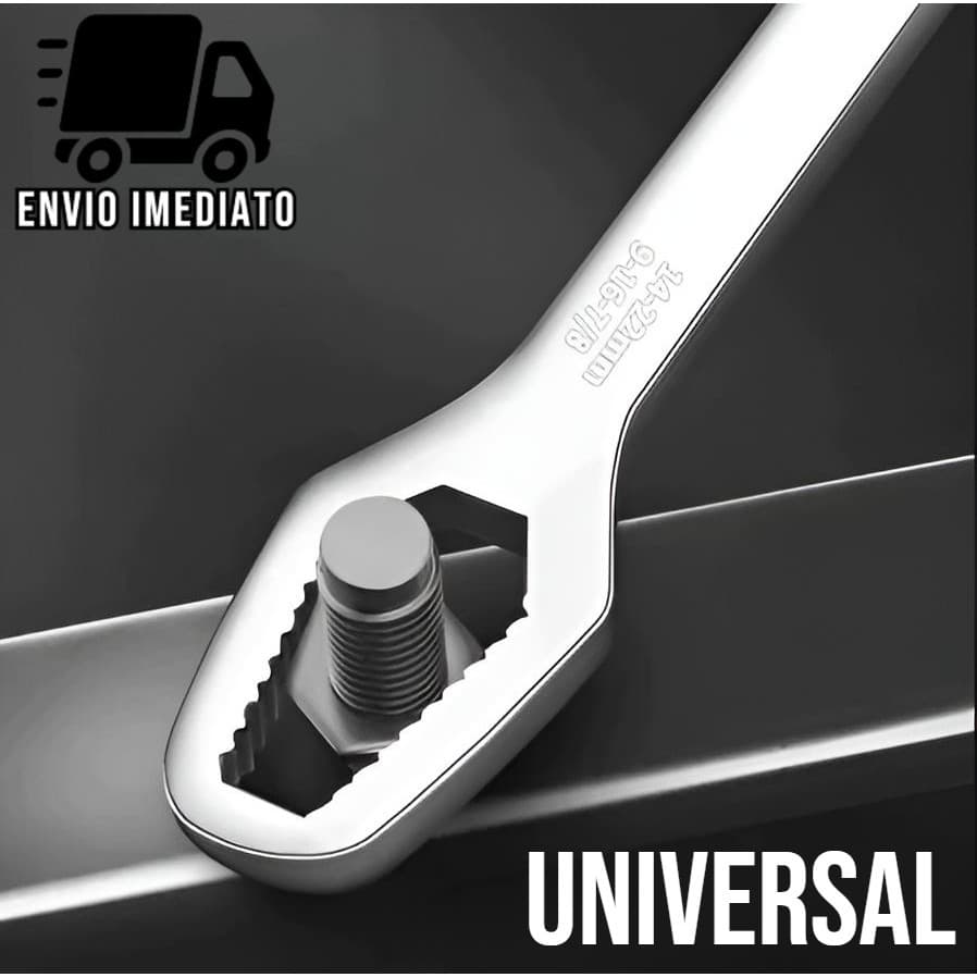 Chave de Boca Fixa Universal 8 A 22mm Aço Cabeça Dupla Ultra Resistente EH
