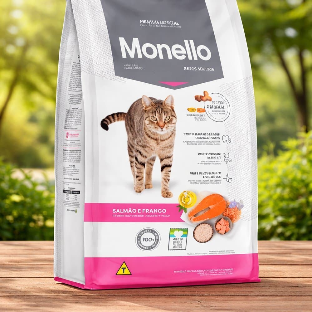 Ração Monello Gatos Castrados ou Adulto Premium 10.1kg