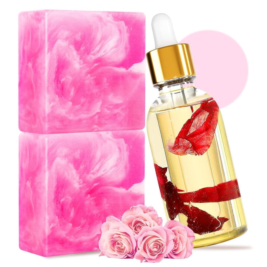 Conjunto de Sabonetes Yoni e Óleo Yoni Natural, Óleo Yoni Natural para Lavagem Vaginal Feminina, Desodorantes Vaginais c