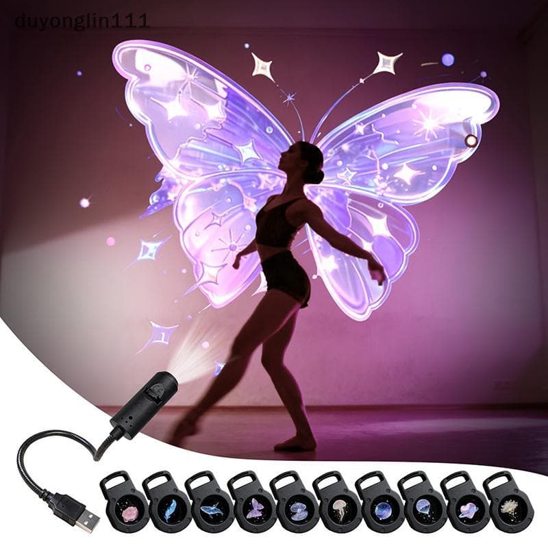 (duyonglin111) USB LED Star Projetor Dream Night Light Regulável Galaxy Lâmpada De Projeção Para Quarto De Crianças Ilum