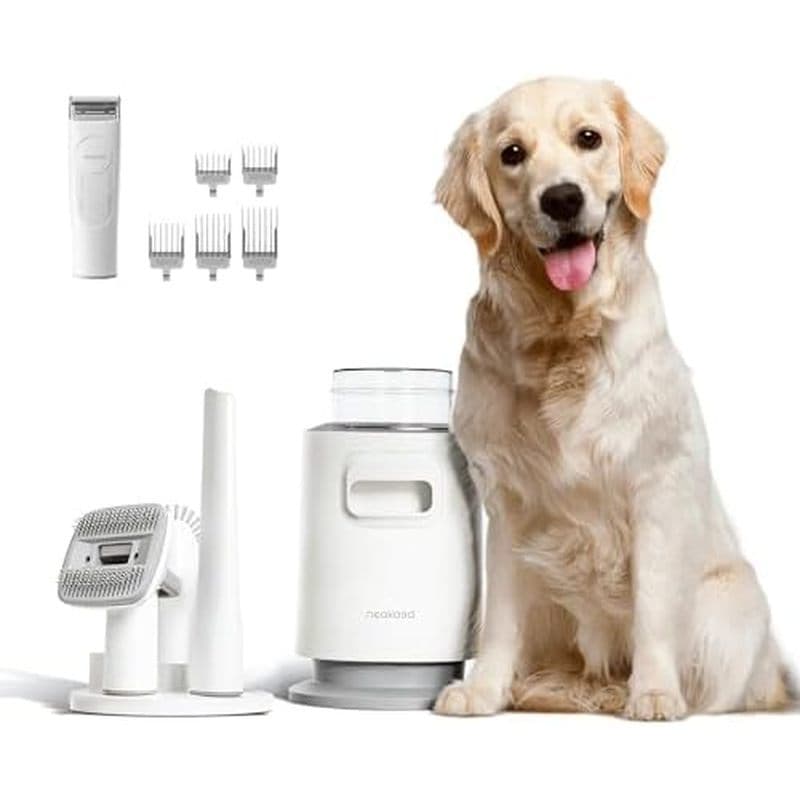 Kit De Vácuo Para Preparação De Cães Neakasa P1 Pro , Pêlos De Animais De Estimação 6 Em 1 Com Cortador E , Sucção 9000P